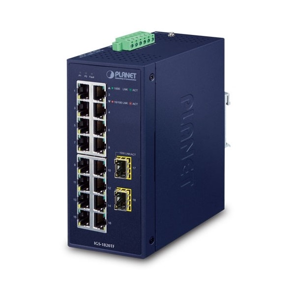 産業用ギガビットイーサネットスイッチSFPポート付 IGS-1820TF
