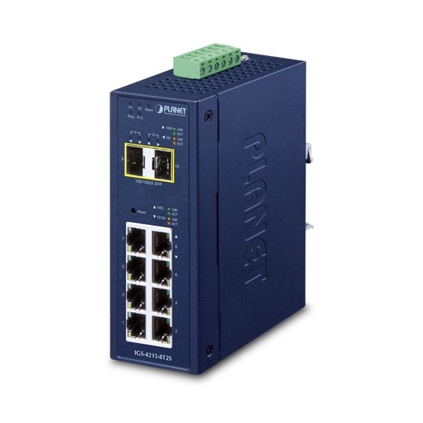 産業用マネージドギガビットイーサネットスイッチSFPポート付 IGS-4215-8T2S