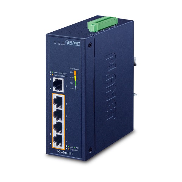 ※法人専用品※PLANET TechnologyCorporation 産業用PoE+ギガビットイーサネットスイッチ IGS-504HPT 0|DIY FACTORY ONLINE SHOP