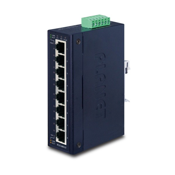 工業用ギガビットイーサネットスイッチ IGS-801T