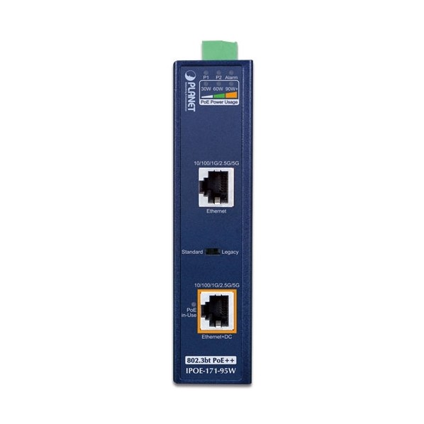 ※法人専用品※PLANET TechnologyCorporation 産業用マルチギガビットPoE＋＋インジェクター IPOE-171-95W 0｜DIY FACTORY ONLINE SHOP