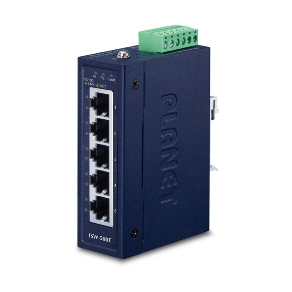 コンパクトイーサネットスイッチ 産業用5ポート100TX ISW-500T