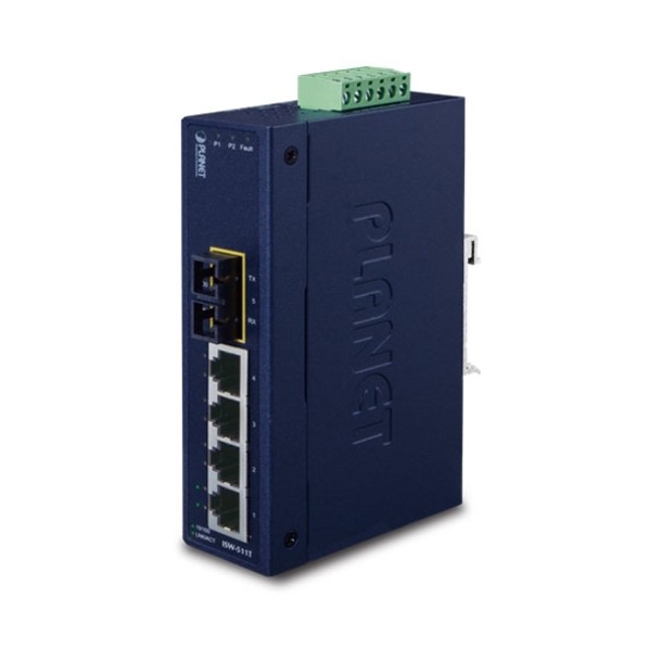 産業用ファストイーサネットスイッチマルチモード光ポート付 ISW-511T