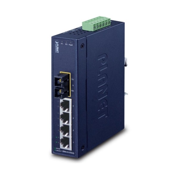 産業用ファストイーサネットスイッチシングルモード光ポート付 ISW-511TS15