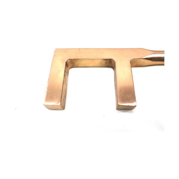 防爆角型バルブハンドル500mm PM1074-500 1個