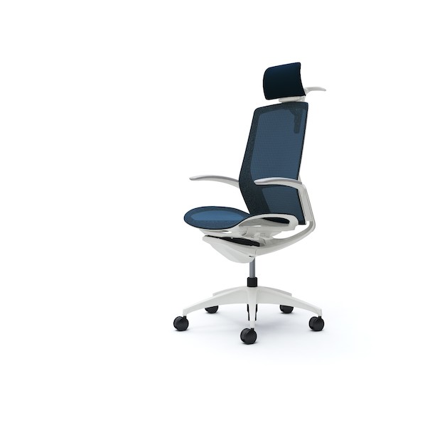 ※法人専用品※オカムラ フィノラチェア EXハイバック 座メッシュ ホワイトB C74BWW F1E4 1点｜DIY FACTORY ONLINE SHOP
