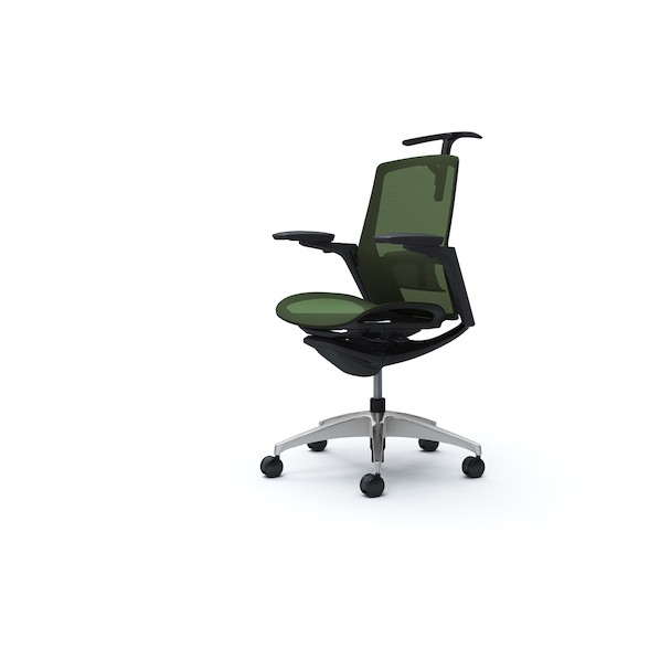 オカムラ フィノラチェア ミドルバック 座メッシュ      ブラックB C782BS F1F5 1点