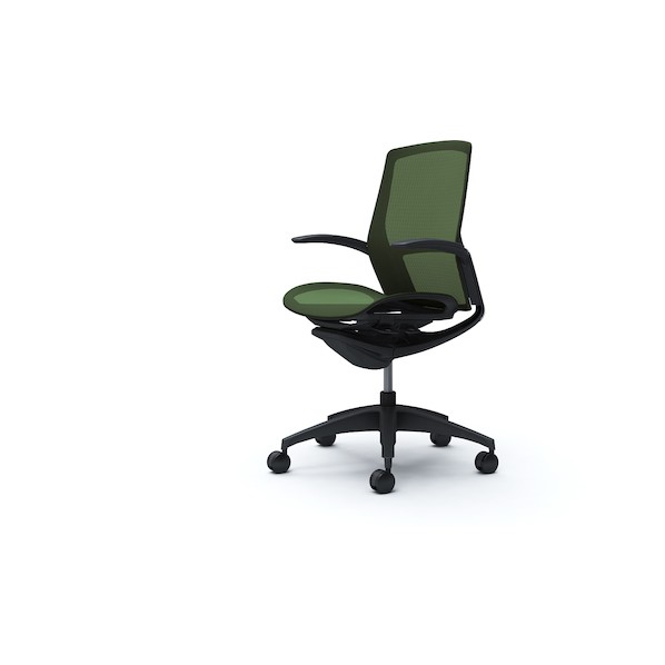 ※法人専用品※オカムラ フィノラチェア ミドルバック 座メッシュ ブラックB C741MR F1F5 1点｜DIY FACTORY ONLINE SHOP