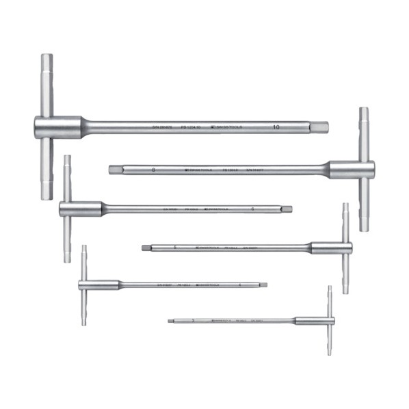 PBスイスツールズ 差替式ドライバーセット 8本組 グレー 1204.SET10 1セット|DIY FACTORY ONLINE SHOP