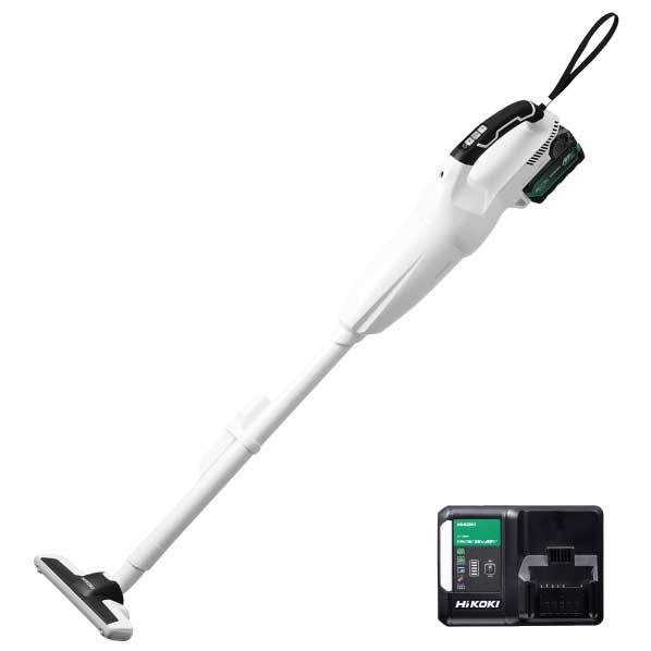 HiKOKI(ハイコーキ) 36V 充電式 クリーナー 掃除機 電池1個･充電器付【2604HK】 ペールホワイト R36DB (XPZ) 1点