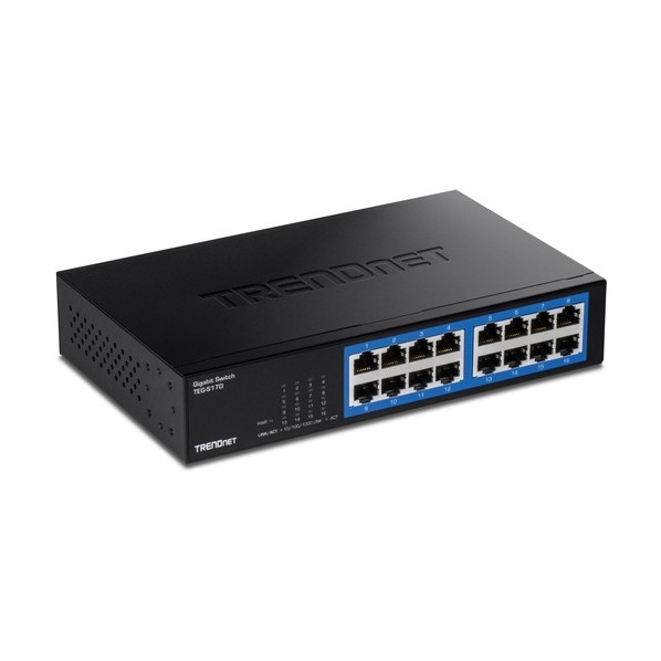 工業用スイッチングこしき 16界面 ギガビットデスクトップスイッチ TEG-S17D/A