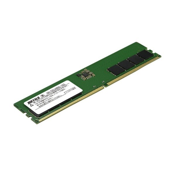 バッファロー 法人向け PC5-4800対応 288ピン U-DIMM 16GB 幅133.35×高さ31.25×奥行3.77mm MV-D5U4800-16G 1点
