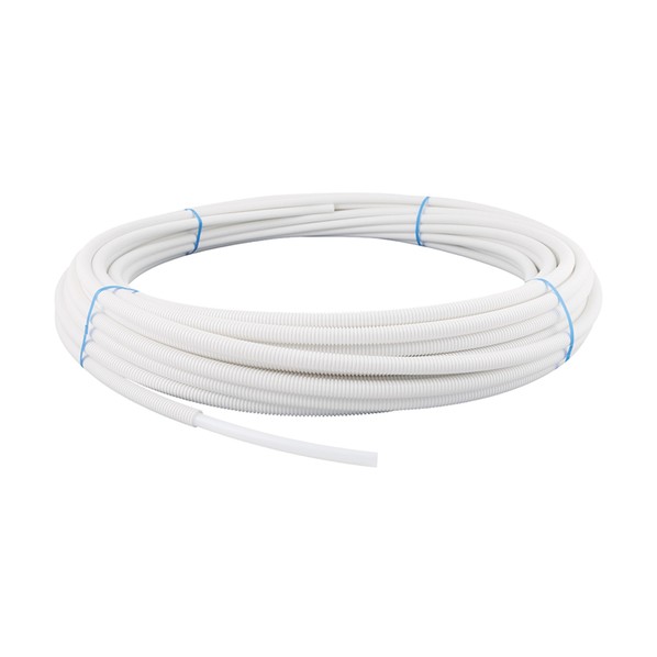 ポリエチレン管 コルゲートイージーカポリ 16A 白いこと 60m巻 PEX16C-CW-Y60