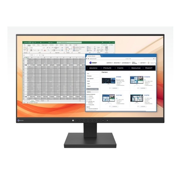 EIZO 液晶見せびらかす HDMI、DisplayPort、D-Sub 21.5型 (55.0 糎) 黒いこと EV2130-HDBK 1点