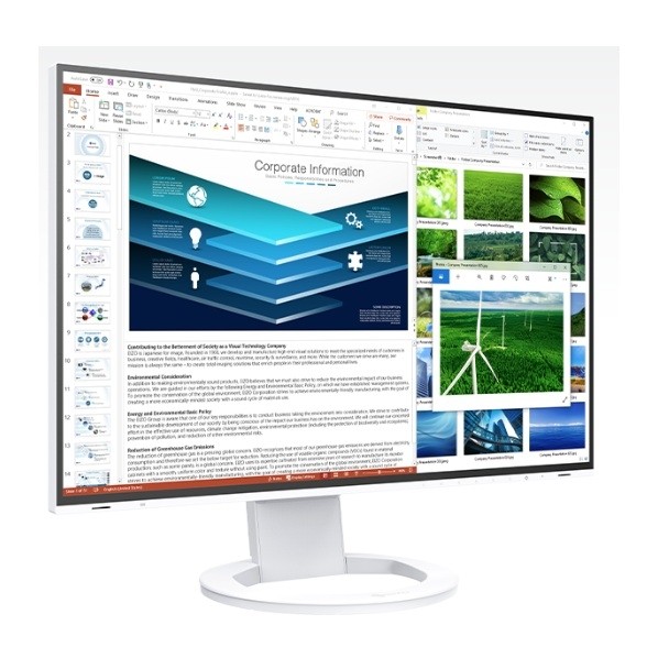 EIZO 液晶見せびらかす HDMI、DisplayPort、USB Type-C 24.1型 (61.1 珊) 白いこと EV2485-WT 1点