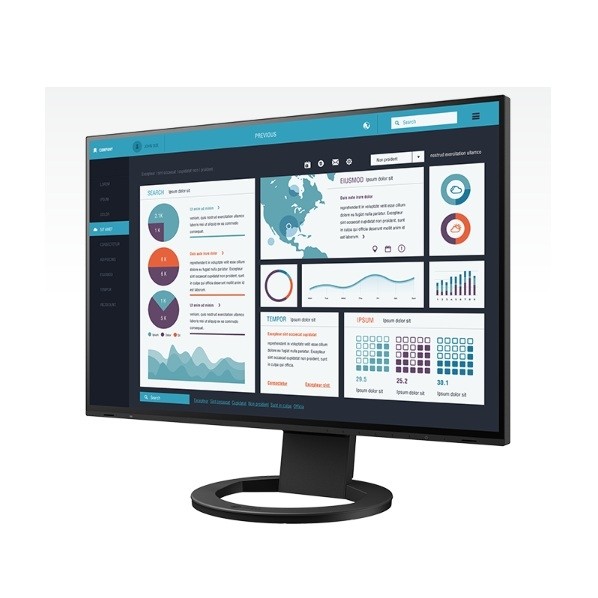 EIZO 液晶見せびらかす HDMI、DisplayPort、USB Type-C 24.1型 (61.1 珊) 黒いこと EV2495-BK 1点