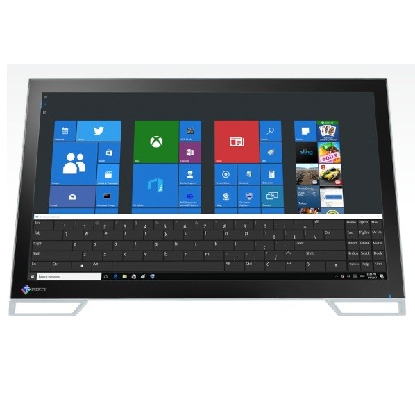 EIZO タッチパネル備え付ける色合い液晶管する 23.0型 (58.0 糎) 黒いこと FDF2382WT-ALBK 1点