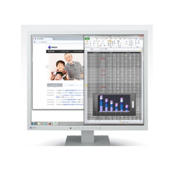 EIZO 液晶ディスプレイ DVI、D-Sub、DisplayPort 19型 (48.0 cm) セレーングレイ S1934-HGY 1点|DIY FACTORY ONLINE SHOP