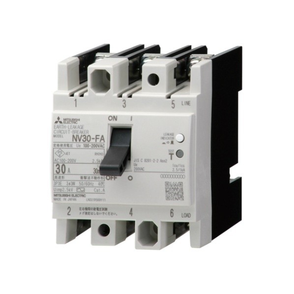 短絡立ちふさがる器 NV30-FA3P-30A-30MA 1点