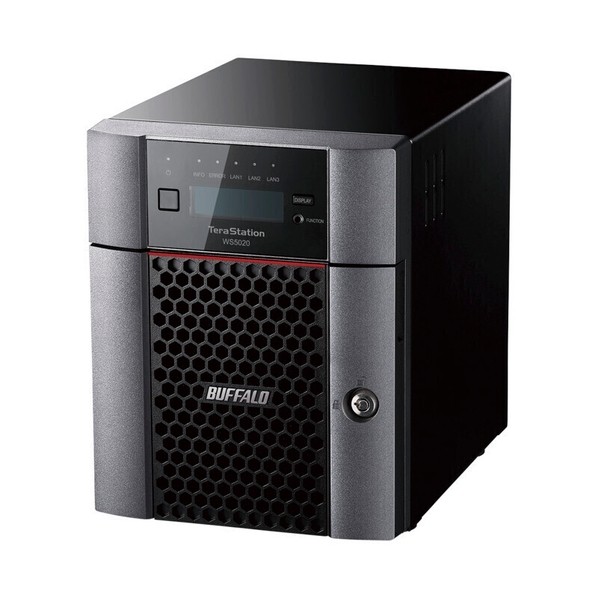 バッファロー TeraStation WS IoT 2022 for Storage Workgroup Edition搭載デスクトップNAS 4ベイ 8TB WS5420DN08W2 1個