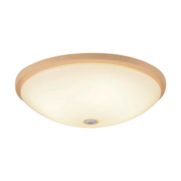 小型LEDシーリングライト 引掛シーリング方式 FreePa（センサ） 20形 内玄関･廊下用 ON/OFF型 電球色 メイプル調 LGBC81036LE1