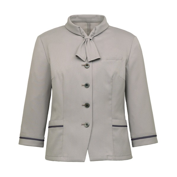 大層らしいトップ 七分袖 レディース ユニフォーム 事務服 グレージュ 13 13 グレージュ GOBL-2601-A3-13