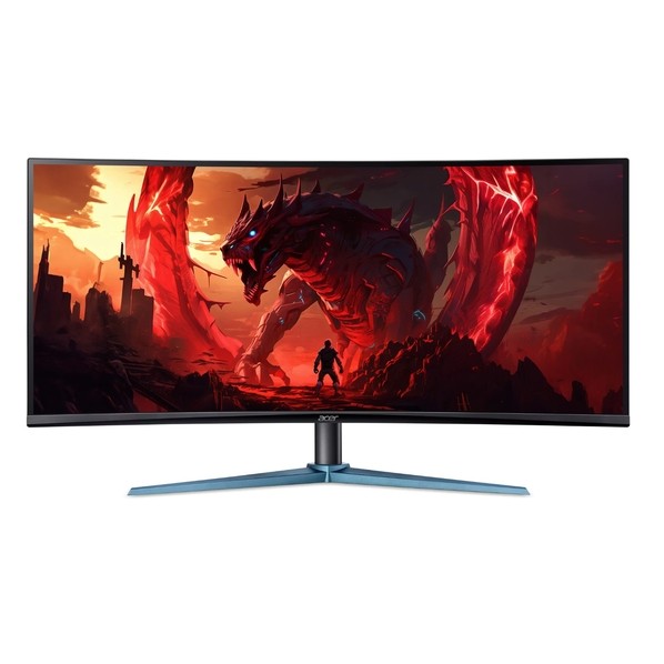 Acer 34inウルトラ広広とした、ひん曲げる（1500R）液晶見せびらかす 黒いこと ED340CURJ0bmiipx 1点
