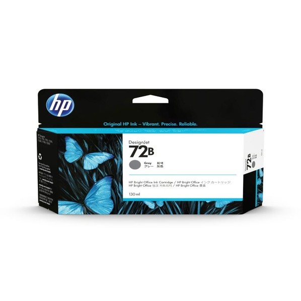 ヒューレット･パッ歌留多 HP72Bインキ薬莢 薄墨色130ml 3WX08A 1点