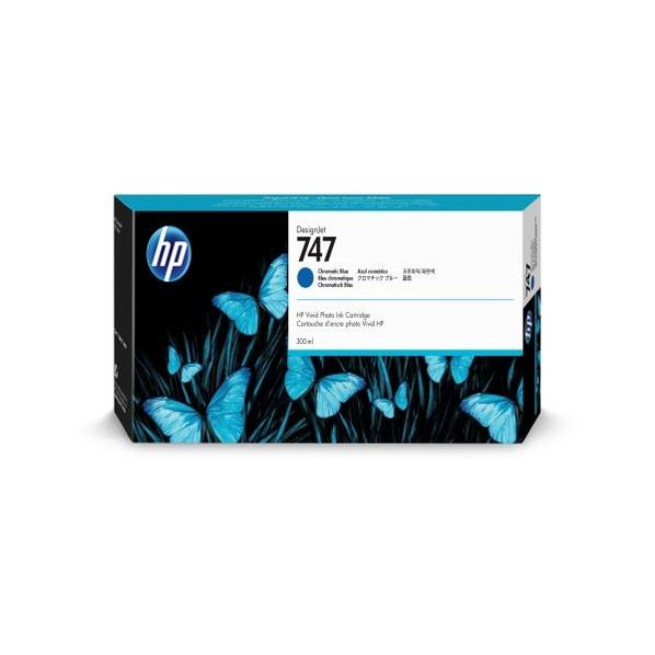 ヒューレット･パッ歌留多 HP 747 インキ CR青碧 300ml P2V85A 1点