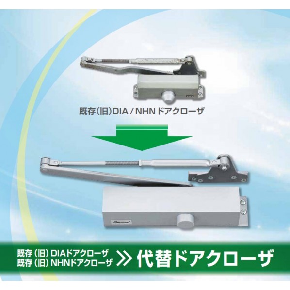 大鳥機工 取替クローザーセット シルバー P101A+52SPA用板 1個|DIY FACTORY ONLINE SHOP