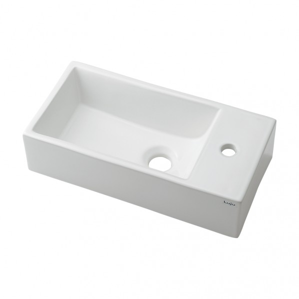 壁掛手洗器(水栓取付穴:右) ホワイト 264-001RW-W 1個|DIY FACTORY ONLINE SHOP