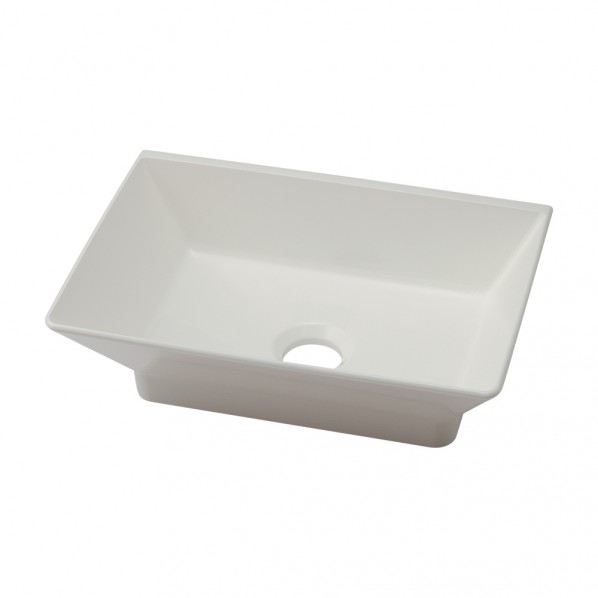 壁掛スクエア手洗器(Luju) ホワイト 265-002W-W 1個|DIY FACTORY ONLINE SHOP