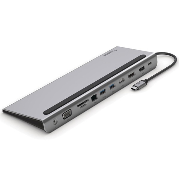 CONNECT USB-C 11-インチ-1 マルチポートドッキングステーション INC004btSGY 1点