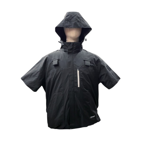 充電式35Vエアークールショートスリーブ ブラック ウェア単品 3XL 3XL ブラック DNJAC35VSHBK-3XL 1着