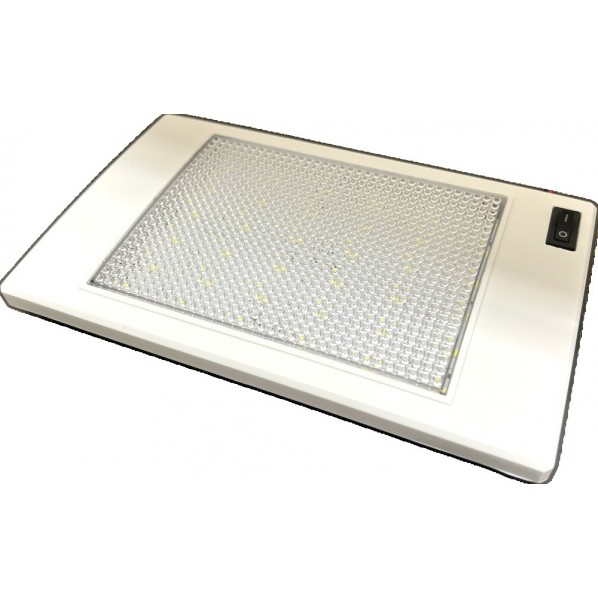 カーク産業 LED薄型インテリアライト(S/W付 発光色:白) 184×110×23mm 白 0377-T 1個|DIY FACTORY ONLINE SHOP