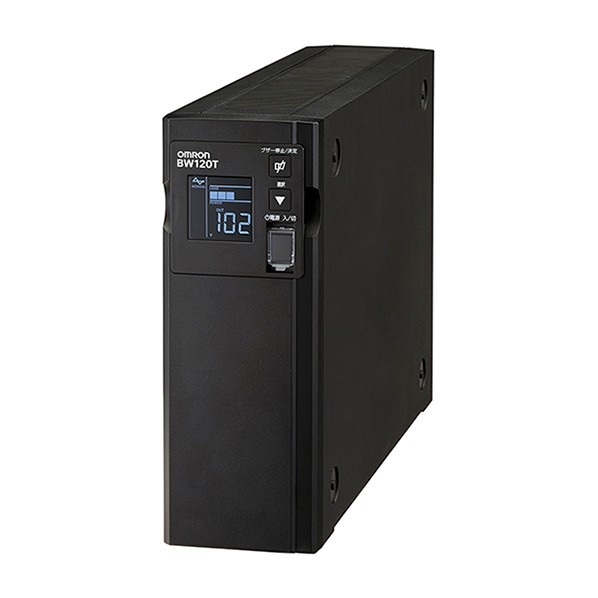 無停電ワット数とり備える 常時商用（正弦波）/1200VA/730W/縦型 H235×W85×D342粍 BW120T 1点