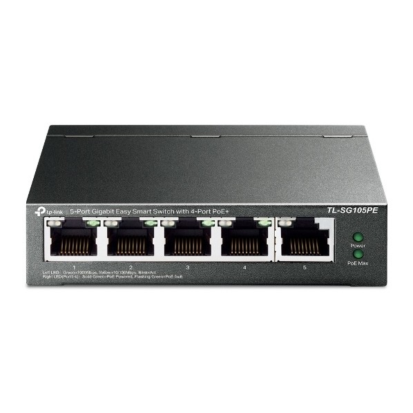 5界面 ギガビット PoE+（4界面） EasySmart 勉強机いの一番 取り替えっこ TL-SG105PE 1点
