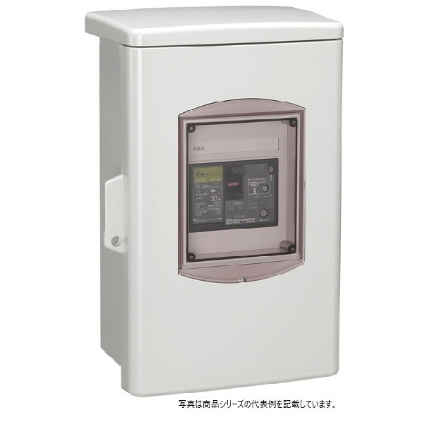日東工業 プラスチックエンクローズブレーカ ヨコ178×タテ285×フカサ110粍 N白いこと薄墨色(N8.5) OPEB60E3P15A 1点