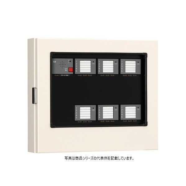 日東工業 多役立つこと注意報盤 （マルチアラーム）･ワット数起電力AC100V･200V ヨコ400×タテ350×フカサ100粍 皮膚軟化剤塗り付ける(2.5Y9/1) GAT-15AKNC 1点