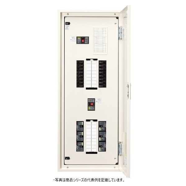 日東工業 電灯･動力混合分電盤 動力回路6個付（三相3線式）付 漏電 ヨコ500&times;タテ1,500&times;フカサ160mm クリーム塗装(2.5Y9/1) PEN20-20-P106JC 1点｜DIY FACTORY ONLINE SHOP