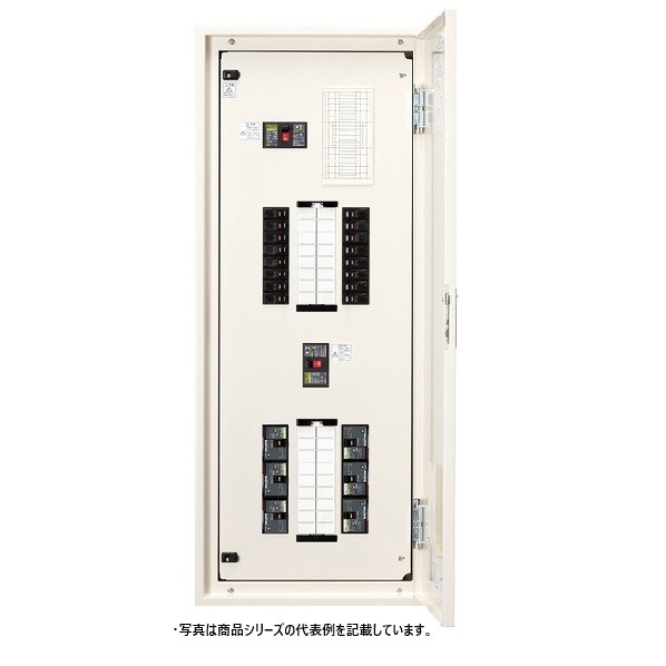 日東工業 照明ランプ･動力練りあわせる分電盤 動力電気回路6個付（三相3線式）付 電気回路 ヨコ500×タテ1,700×フカサ160粍 皮膚軟化剤ペンキ塗り(2.5Y9/1) PNL25-36-P106JC 1点