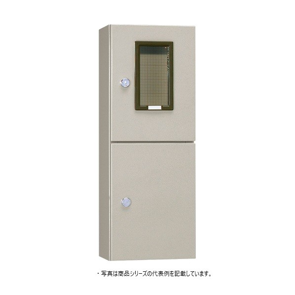 日東工業 引込計器盤押し入れ（水切、防塵･雨合羽パッキン付） ヨコ400×タテ1,200×フカサ200 粍 皮膚軟化剤ペンキ塗り(2.5Y9/1) MS-121BC 1点