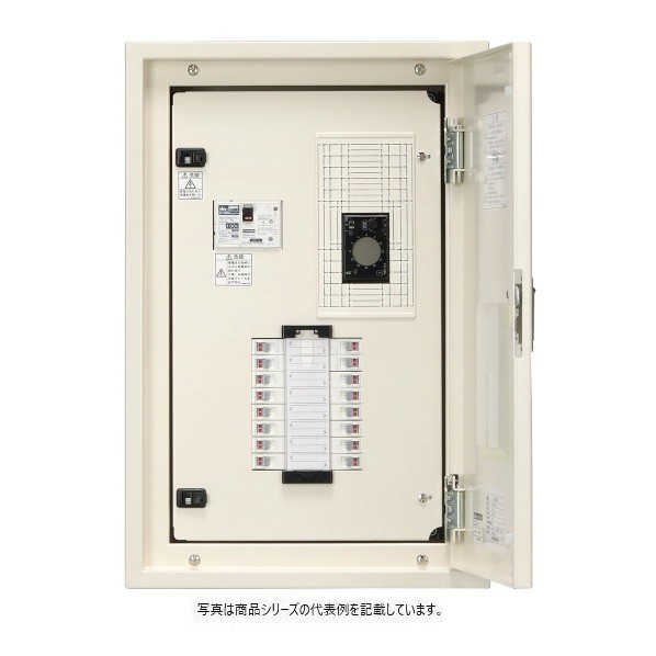 日東工業 自動小銃点滅電気回路（MC1個）付 短絡 ヨコ400×タテ700×フカサ120粍 ともし火ベージュペンキ塗り(5Y7/1) ESA6-26-TML 1点