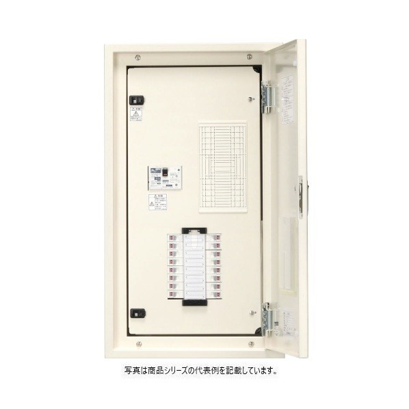日東工業 上部スペース(タテ100mm)付 漏電 ヨコ400×タテ700×フカサ120mm クリーム塗装(2.5Y9/1) ESA10-16-AS1LC 1点|DIY FACTORY ONLINE SHOP