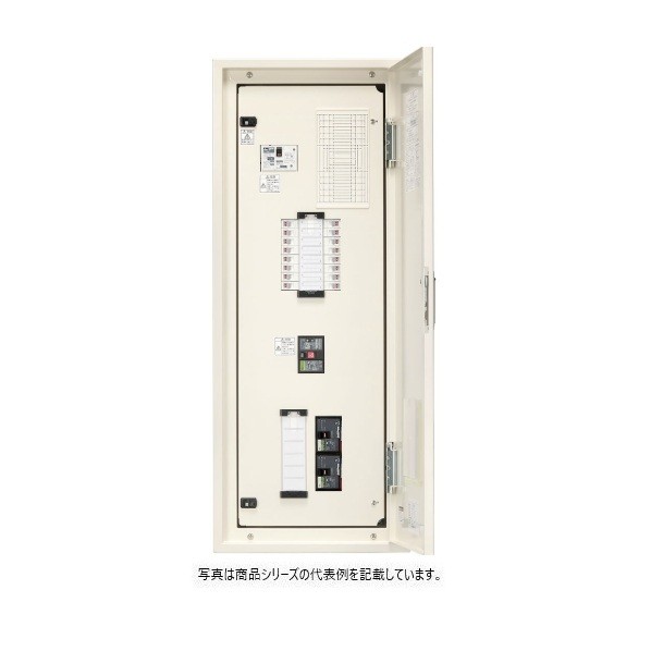 日東工業 動力電気回路2個付（三相3線式） 短絡 ヨコ400×タテ1000×フカサ120粍 点火装置ベージュペンキ塗り(5Y7/1) ESA10-16-P62L 1点