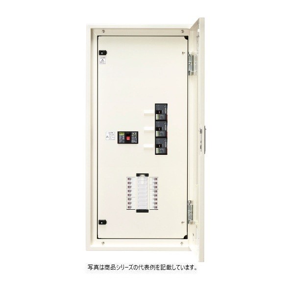 日東工業 一次送りスイッチ(MCB2･3個)付 漏電 ヨコ500&times;タテ1200&times;フカサ160mm ライトベージュ塗装(5Y7/1) ESA10-36-13J 1点｜DIY FACTORY ONLINE SHOP