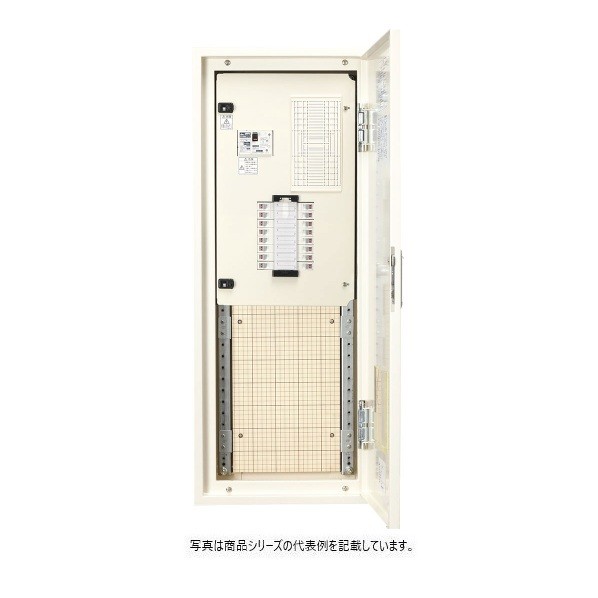 日東工業 下部スペース(タテ400mm)付 漏電 ヨコ400×タテ1400×フカサ120mm ライトベージュ塗装(5Y7/1) ESA15-46-SP4J 1点|DIY FACTORY ONLINE SHOP