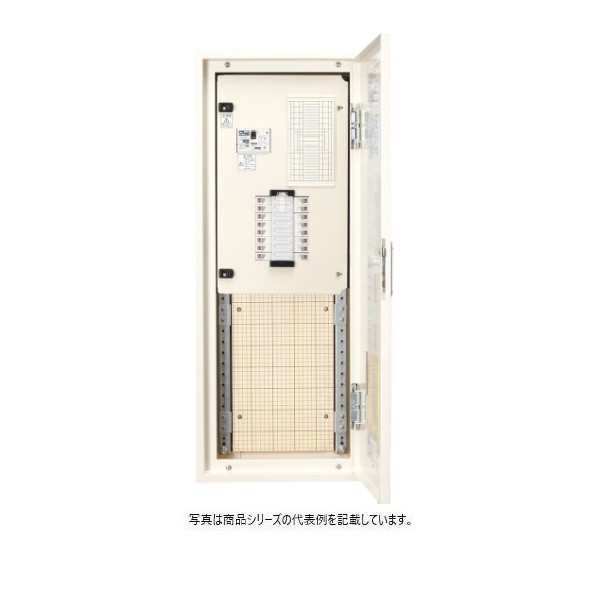 日東工業 下部スペース（タテ400mm）付 サーキット ヨコ400&times;タテ1200&times;フカサ120mm ライトベージュ塗装(5Y7/1) NSA15-26-SP4J 1点｜DIY FACTORY ONLINE SHOP