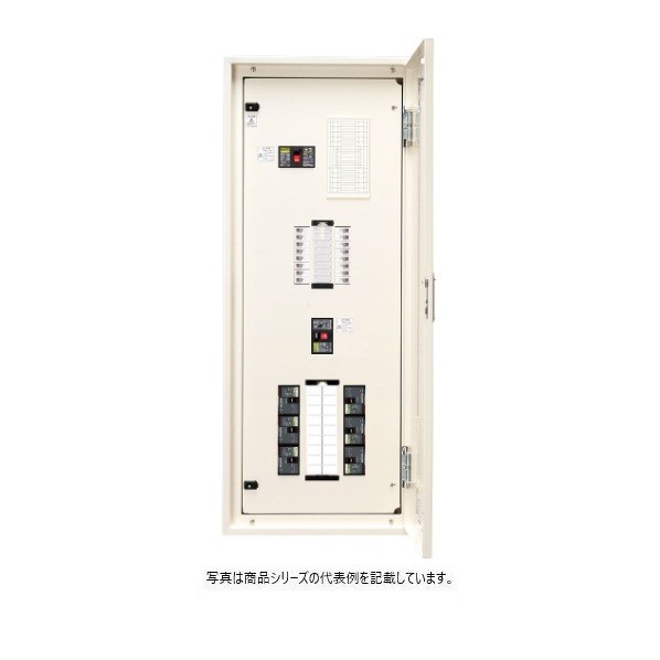 日東工業 動力電気回路6個付（三相3線式） 電気回路 ヨコ500×タテ1400×フカサ120粍 皮膚軟化剤ペンキ塗り(2.5Y9/1) NSA15-36-P106JC 1点