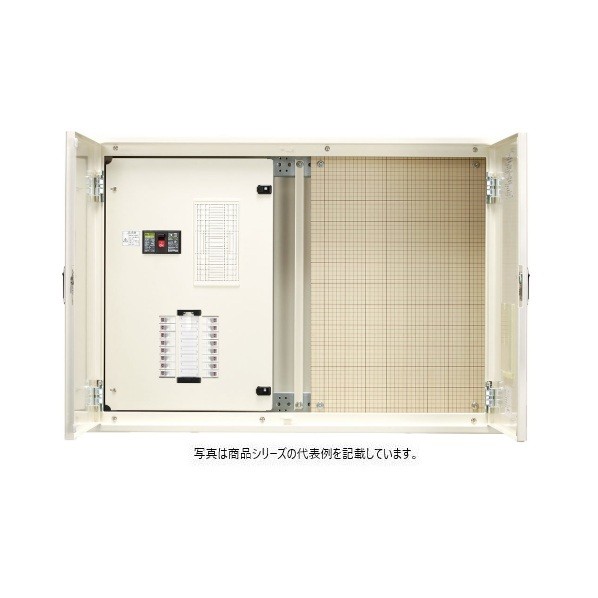 日東工業 照明ランプ･動力電気回路間隔文字付分電盤 短絡 ヨコ1000×タテ1000×フカサ160粍 点火装置ベージュペンキ塗り(5Y7/1) ESAP2030-SJ 1点